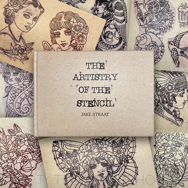 front cover of the book "The Artistry Of The Stencil" by Jake Straat