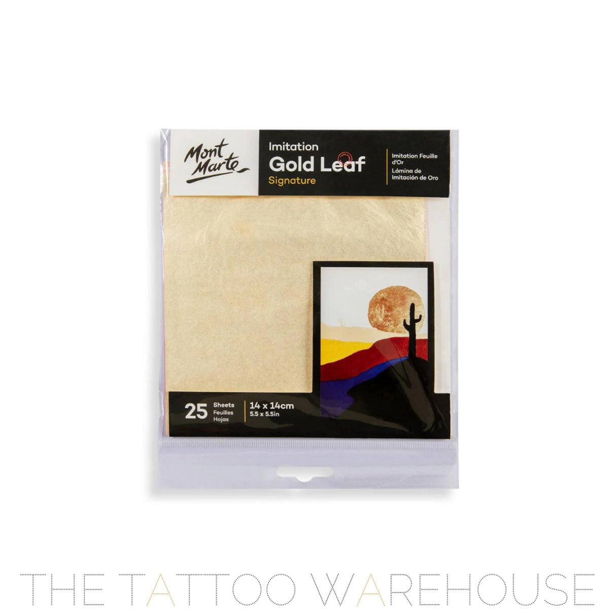 Imitation Gold Leaf Signature 14cm x 14cm 25 Sheets