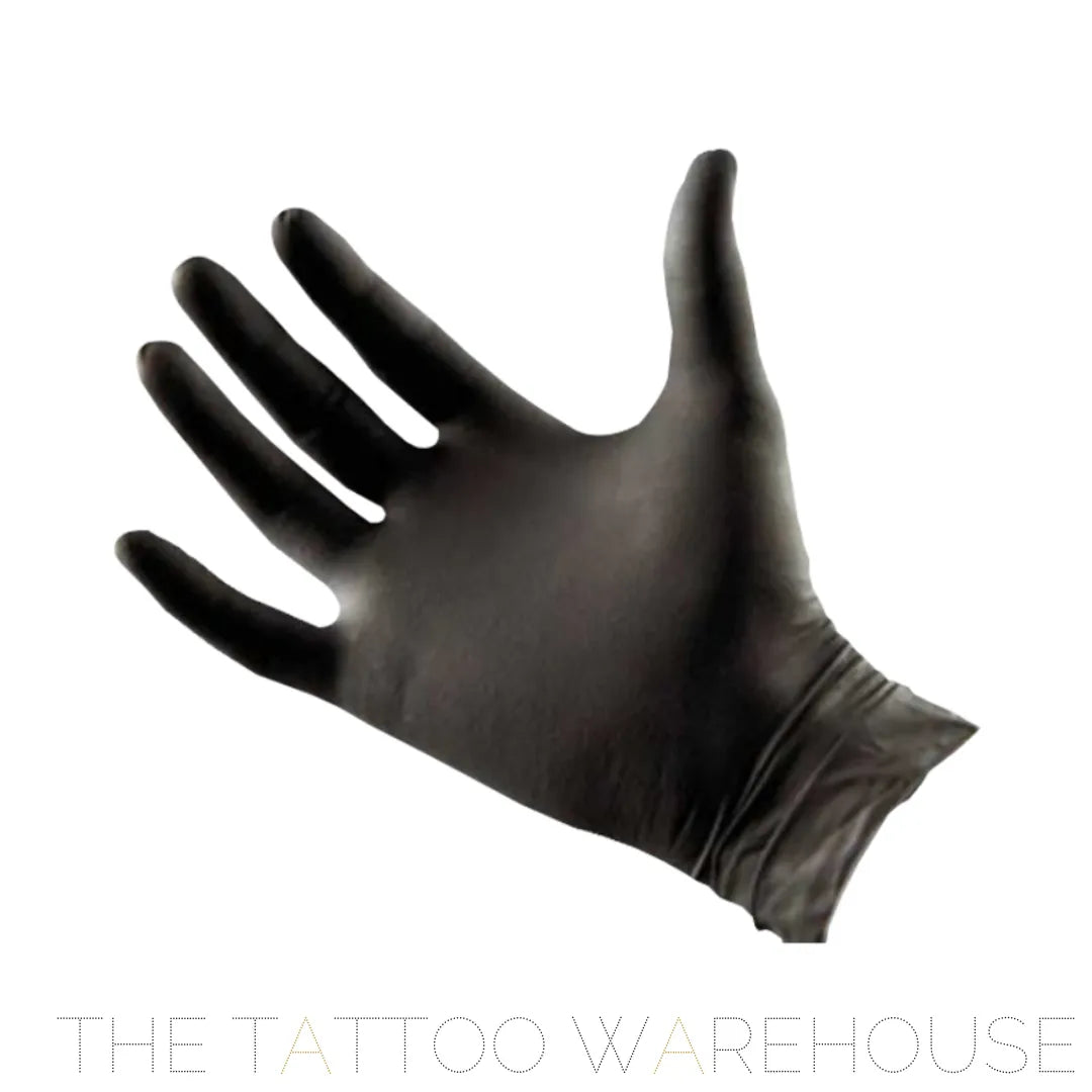 Black Latex Examination Gloves