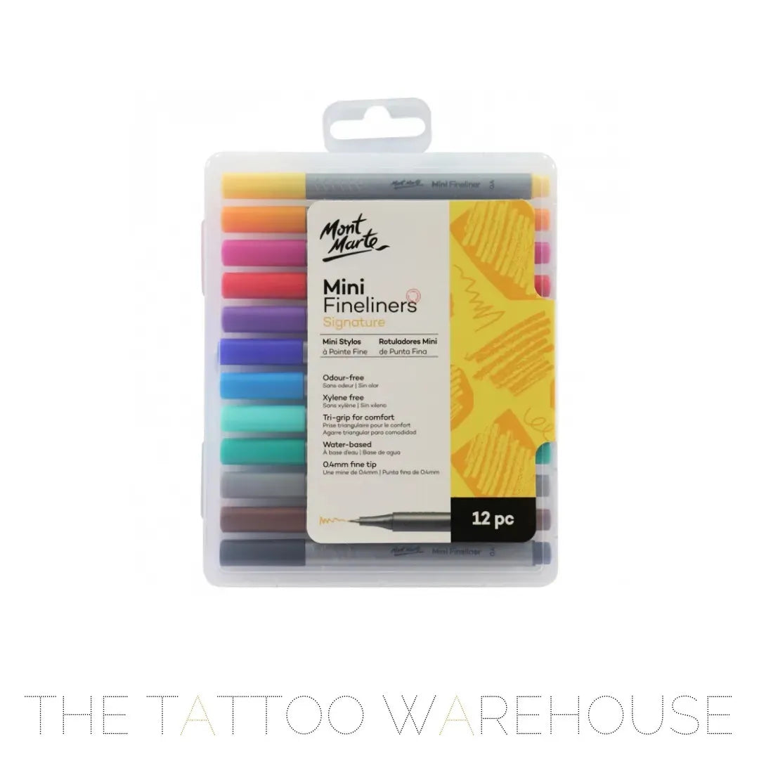 Mini Fineliner Marker - 12 colour set