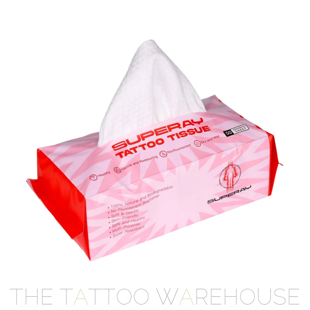 SUPERAY Tattoo Tissue – Pack of 50