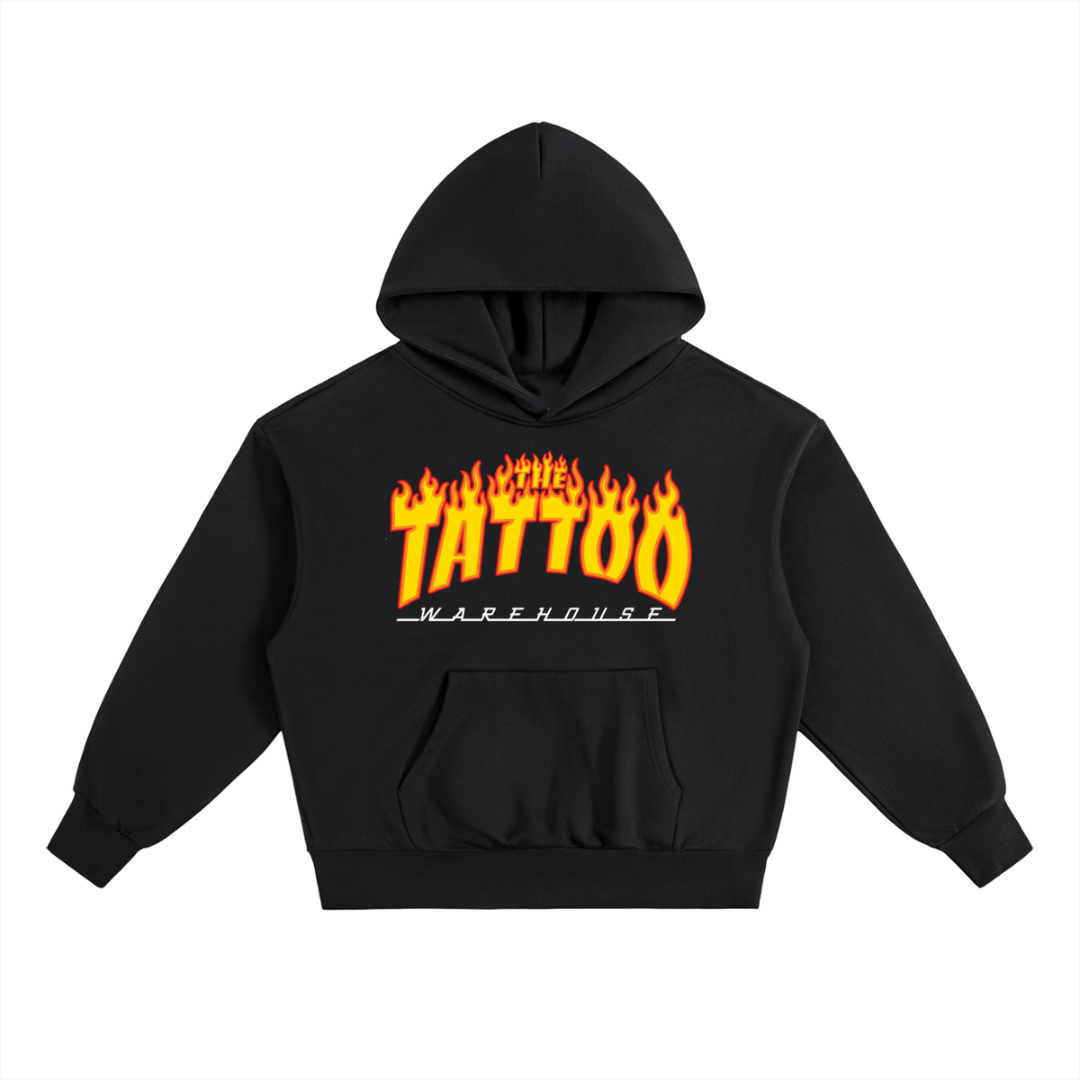 ODMPOD Essential heavyweight fleece hoodie, black