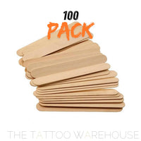 Box of 100 XL wooden spatulas