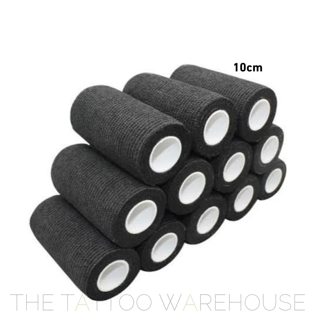10cm Wide Black Cohesive Bandages