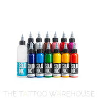 Solid Ink 12 Colour Set of tattoo inks