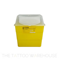 5L sharps container, yellow lid