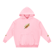 Snow Wash Fleece Oversize Tiger Hoodie
