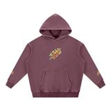 Snow Wash Fleece Oversize Tiger Hoodie