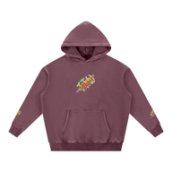 Snow Wash Fleece Oversize Tiger Hoodie