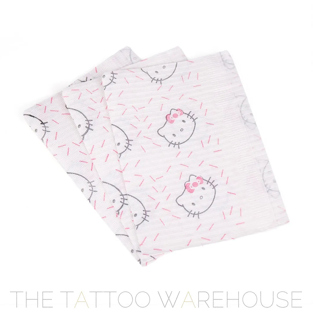 Hello Kitty dental bib tray liners, pack of 125