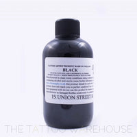 Dermaglo Black tattoo ink bottle, part of Full 28 Colour Set