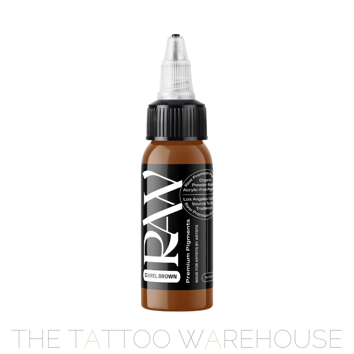 Raw Pigments Camel Brown tattoo ink bottle