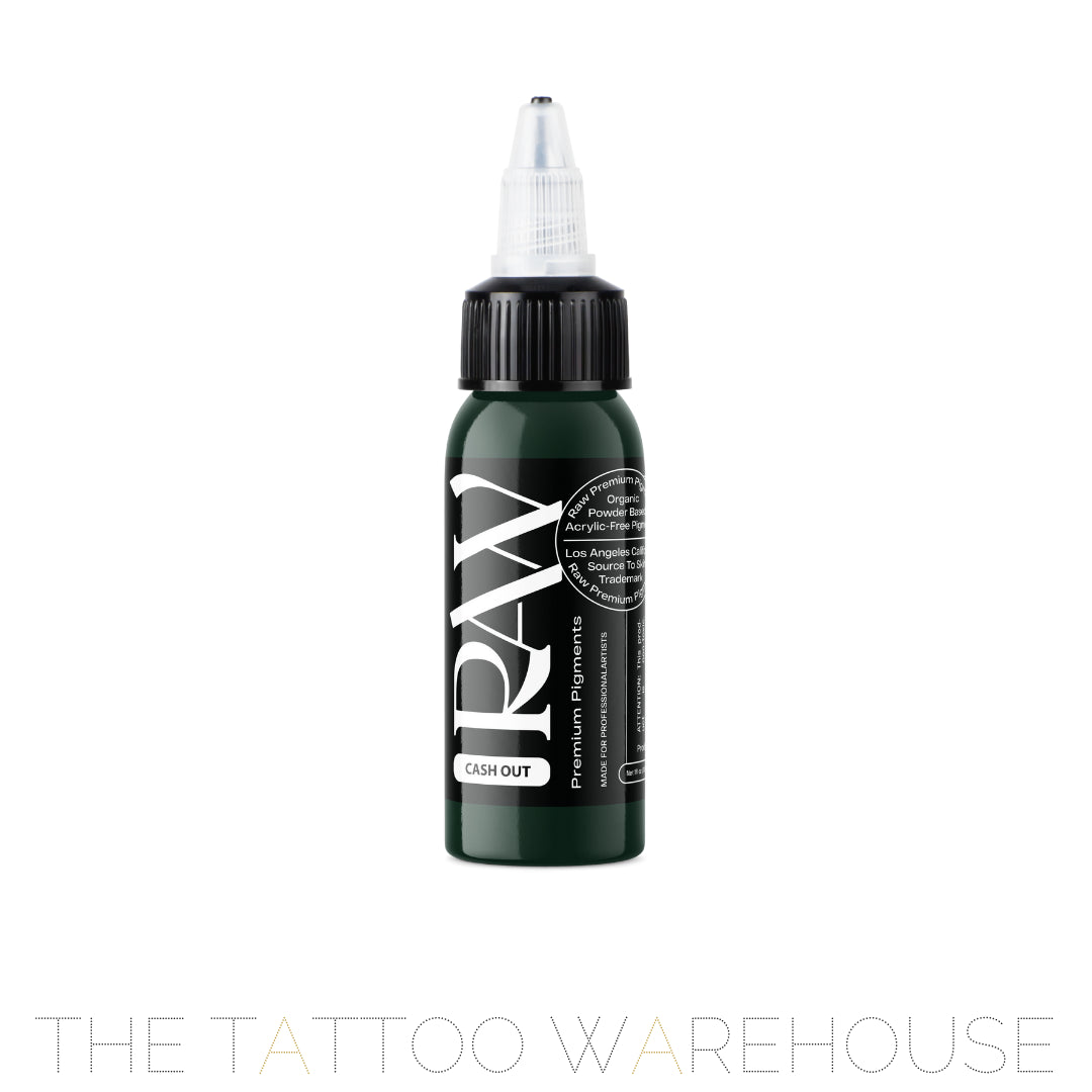 Raw Pigments Cash Out tattoo ink, 1oz bottle