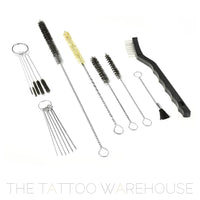 Set of 17 tattoo equipment cleaning brushes