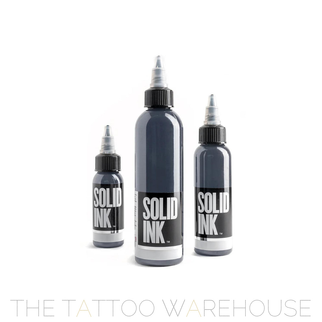 Bottle of Solid Ink Cool Grey tattoo ink