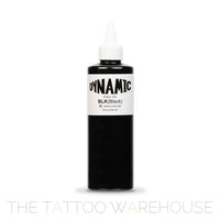 Bottle of Dynamic Black tattoo ink, 8oz