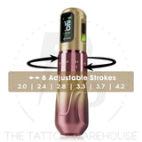 EZ P6 Adjustable Stroke Wireless Tattoo Machine-High Torque Motor