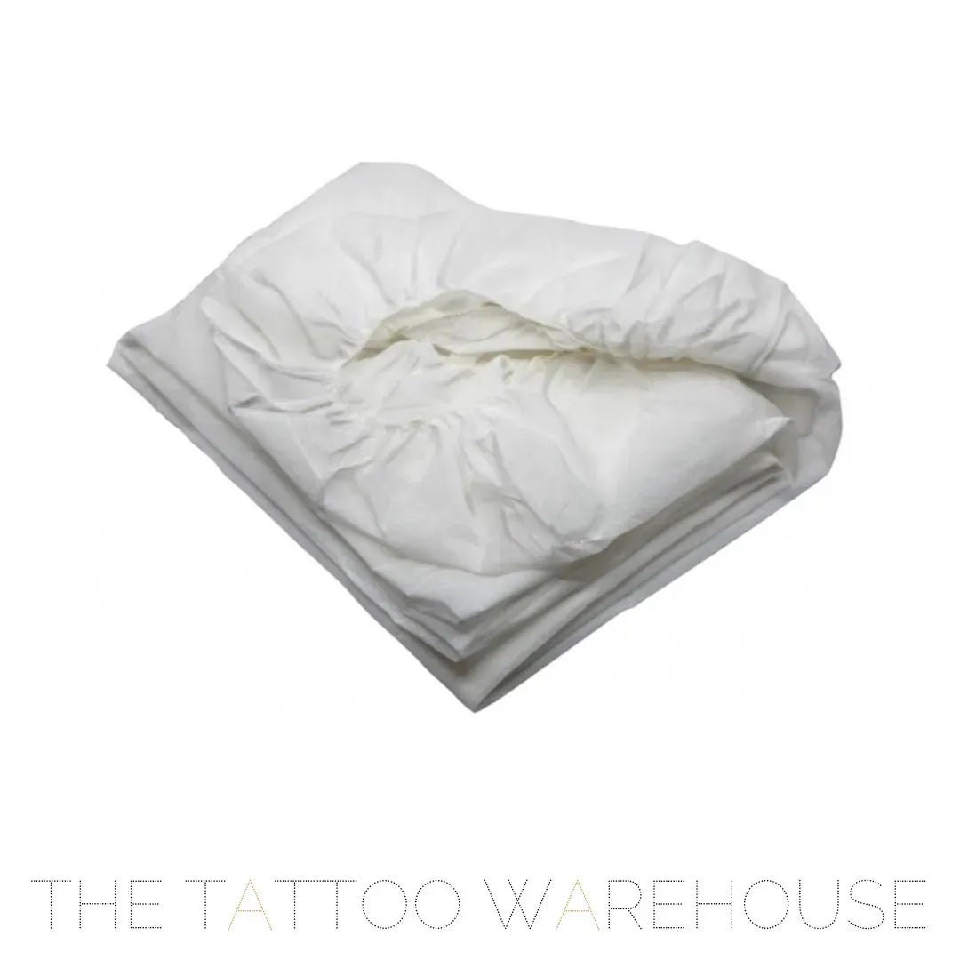 Disposable waterproof fitted bed sheet, folded pack