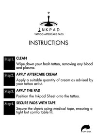 Inkpad tattoo aftercare pads, alternate view