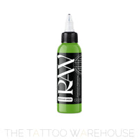Raw Pigments Kawasaki Green tattoo ink, 2oz bottle