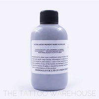 Bottle of Dermaglo Light Grey tattoo ink