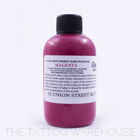 Bottle of Dermaglo Magenta tattoo ink