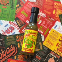 Jibbas Nopale Verde hot sauce bottle