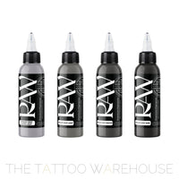 Raw Pigments Opaque Grey Set of 4, 2oz bottles