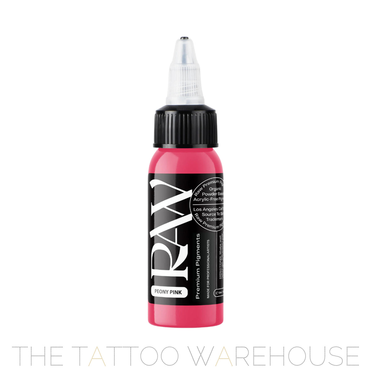 Raw Pigments Peony Pink tattoo ink bottle