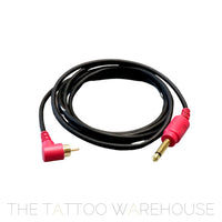 Premium silicone angled RCA cord for tattoo machine