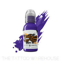 World Famous Purple Heart tattoo ink, 1oz bottle