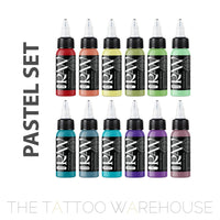 Raw Pigments Pastel Set of tattoo inks