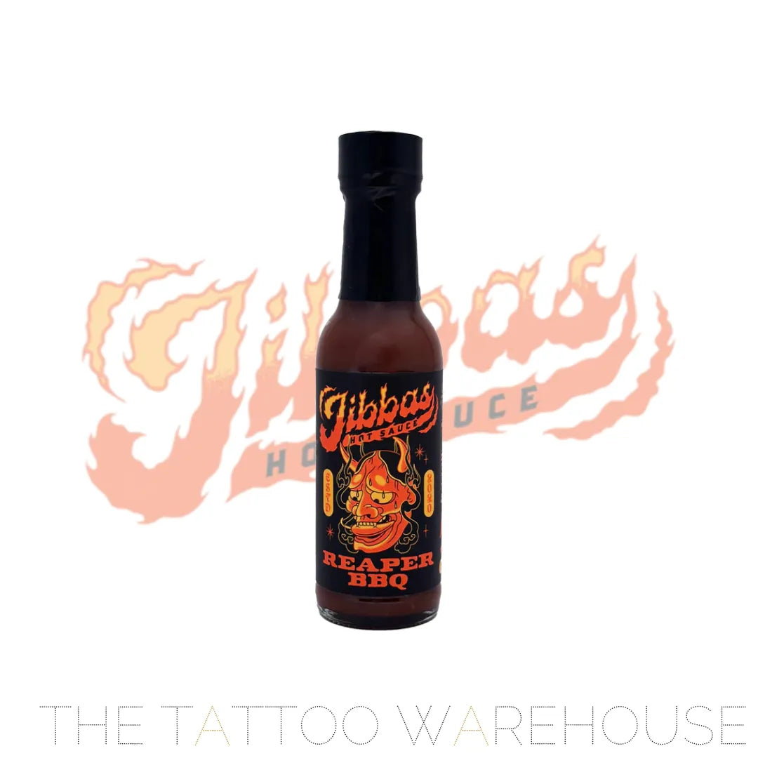 Jibbas Reaper BBQ hot sauce bottle