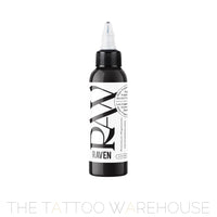Raw Pigments Raven Black tattoo ink, 2oz bottle