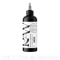 Raw Pigments Raven Black tattoo ink, 8oz bottle