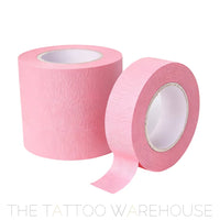 Pink masking tape, close-up