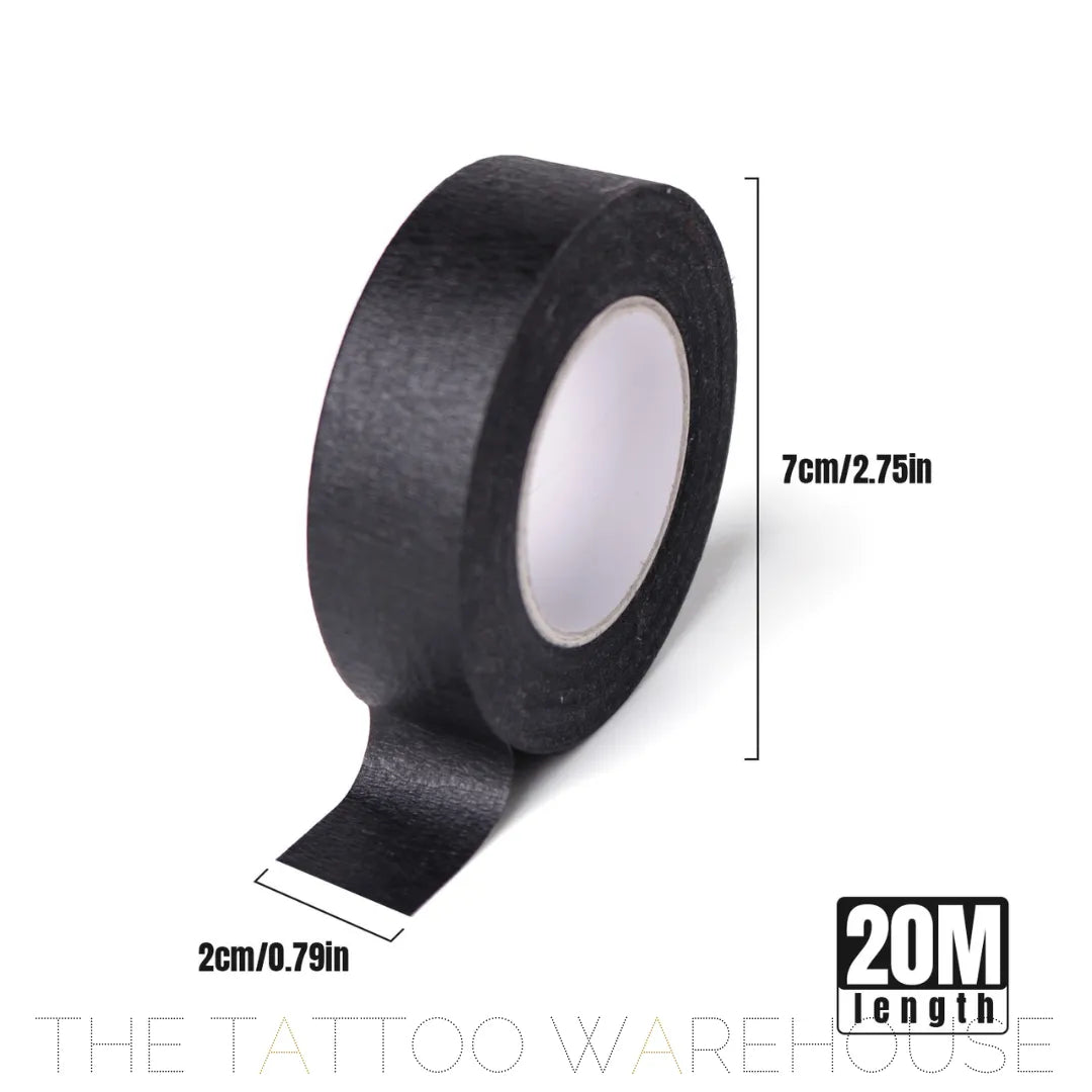 Black masking tape, close-up