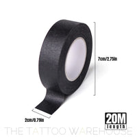 Black masking tape, close-up