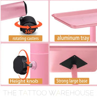 Pink tray station, alternate angle