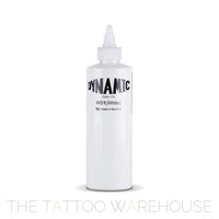 Bottle of Dynamic White tattoo ink, 8oz