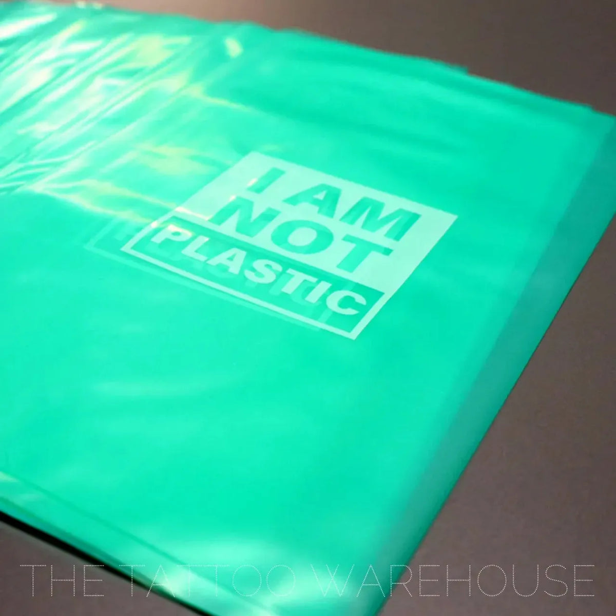 Biodegradable bottle bags, close-up