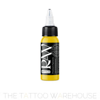 Raw Pigments Bright Yellow tattoo ink, 1oz bottle