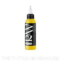Raw Pigments Bright Yellow tattoo ink, 2oz bottle