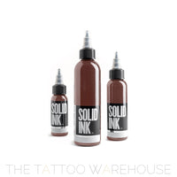 Bottle of Solid Ink Brown tattoo ink