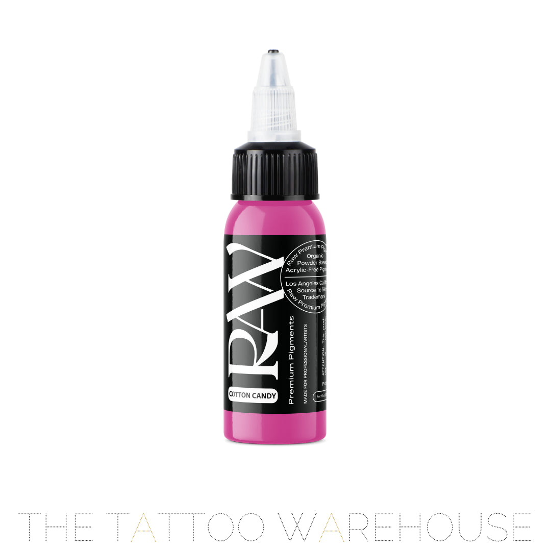 Raw Pigments Cotton Candy tattoo ink, 1oz bottle, part of 30 Colour Set