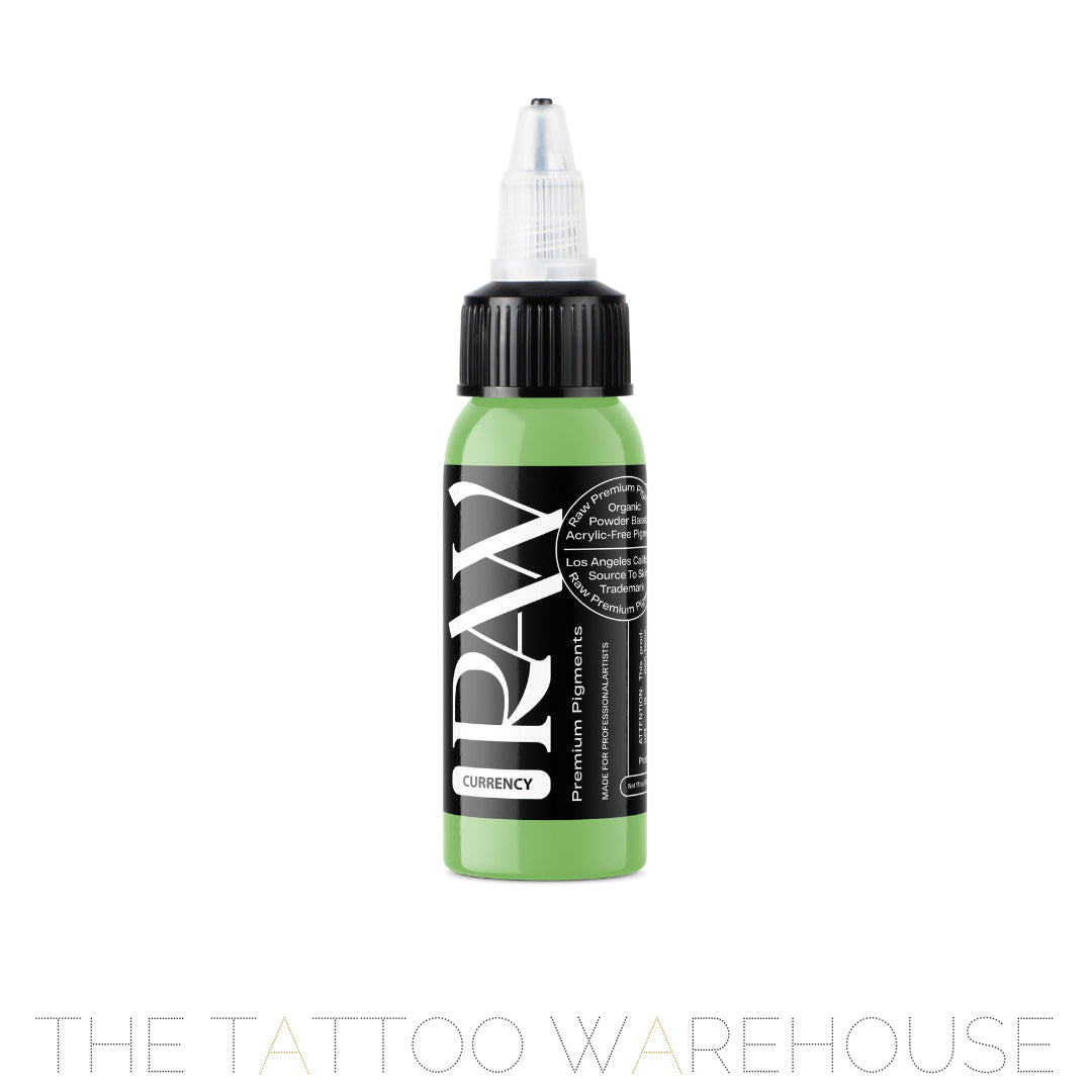 Raw Pigments Currency tattoo ink, 1oz bottle, part of Pastel Set
