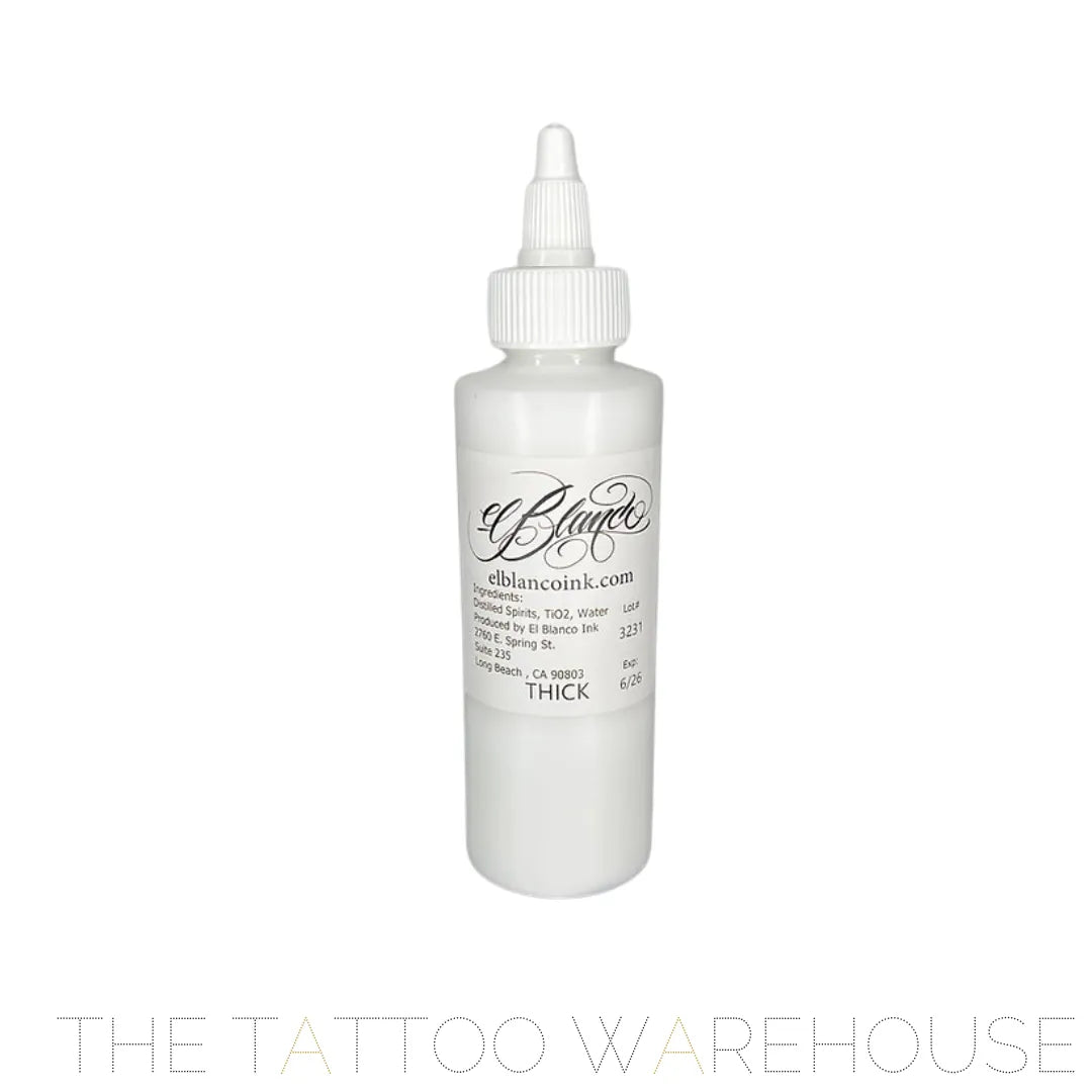 El Blanco Thick White tattoo ink bottle