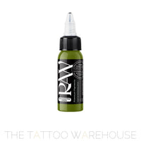 Raw Pigments Grasshopper Green tattoo ink bottle