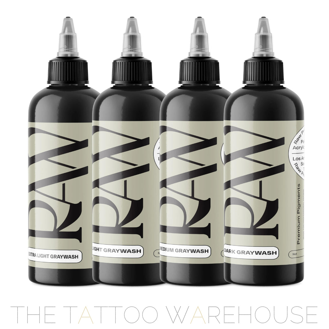 Raw Pigments Grey Wash Set, 8oz bottles