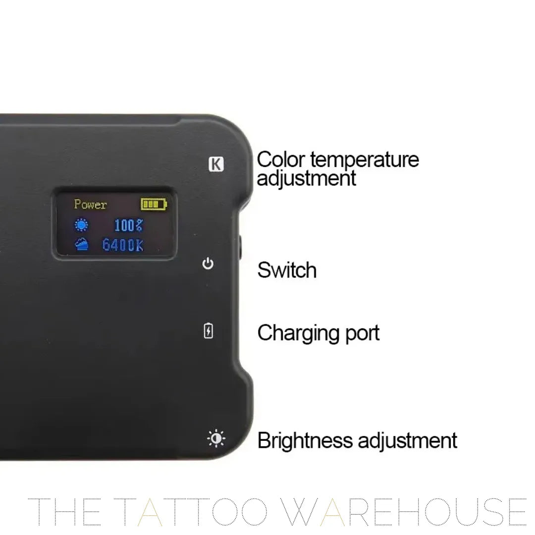 Ink photography lighting set, alternate angle